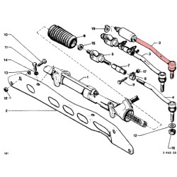 Steering rods for Citroën CX Diravi 1977 - 1981 "short width"